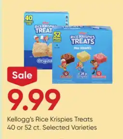 Stater Bros Kellogg's Rice Krispies Treats offer