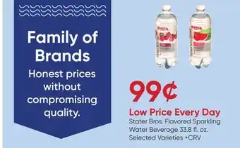Stater Bros Stater Bros. Flavored Sparkling Water Beverage offer