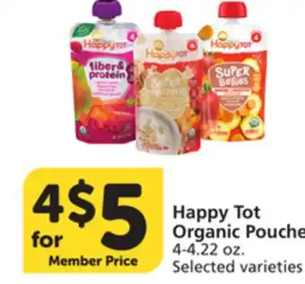 Albertsons Happy Tot Organic Pouches offer