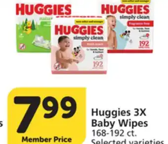 Albertsons Huggies 3X Baby Wipes offer