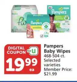 Albertsons Pampers Baby Wipes offer