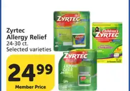 Albertsons Zyrtec Allergy Relief offer