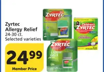 Albertsons Zyrtec Allergy Relief offer