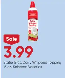 Stater Bros Stater Bros. Dairy Whipped Topping offer