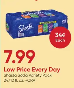 Stater Bros Shasta Soda Variety Pack offer