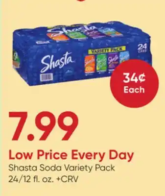 Stater Bros Shasta Soda Variety Pack offer