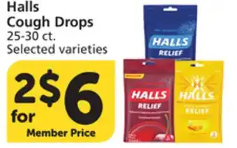 Albertsons Halls Cough Drops offer