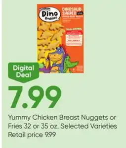 Stater Bros Yummy Chicken Breast Nuggets or Fries offer