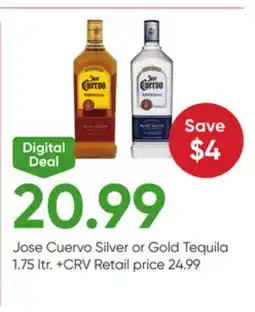 Stater Bros Jose Cuervo Silver or Gold Tequila offer