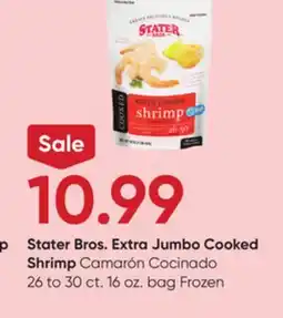 Stater Bros Stater Bros. Extra Jumbo Cooked Shrimp offer