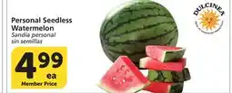 Albertsons Personal Seedless Watermelon offer