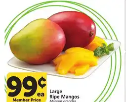 Albertsons Large Ripe Mangos offer