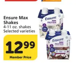 Albertsons Ensure Max Shakes offer
