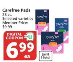 Albertsons Carefree Pads offer