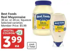 Albertsons Best Foods Real Mayonnaise offer