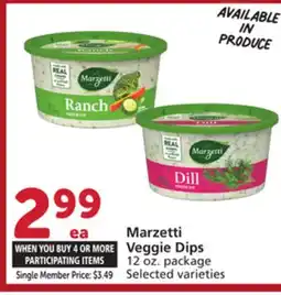 Albertsons Marzetti Veggie Dips offer