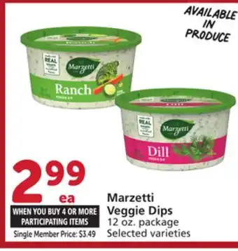 Albertsons Marzetti Veggie Dips offer
