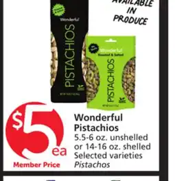 Albertsons Wonderful Pistachios offer