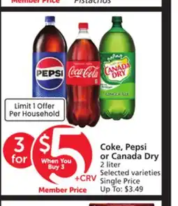 Albertsons Coke, Pepsi or Canada Dry offer