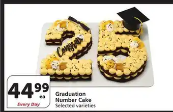 Albertsons Graduation Number Cake offer