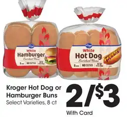 Ralphs Kroger Hot Dog or Hamburger Buns offer