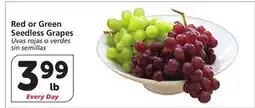 Albertsons Red or Green Seedless Grapes offer
