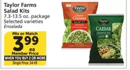 Albertsons Taylor Farms Salad Kits offer