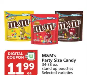 Albertsons M&M's Party Size Candy offer