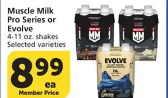 Albertsons Muscle Milk Pro Series or Evolve offer