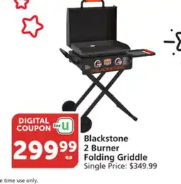 Albertsons Blackstone 2 Burner Folding Griddle offer