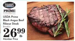 Pavilions USDA Prime Black Angus Beef Ribeye Steak offer