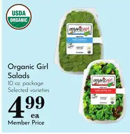 Pavilions Organic Girl Salads offer