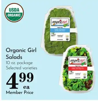 Pavilions Organic Girl Salads offer