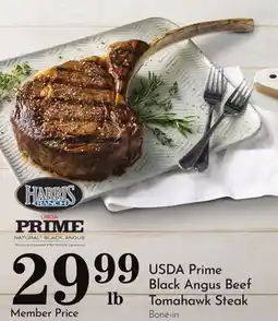 Pavilions USDA Prime Black Angus Beef Tomahawk Steak offer