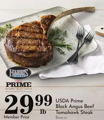 Pavilions USDA Prime Black Angus Beef Tomahawk Steak offer
