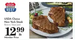 Pavilions USDA Choice New York Steak offer