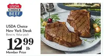 Pavilions USDA Choice New York Steak offer