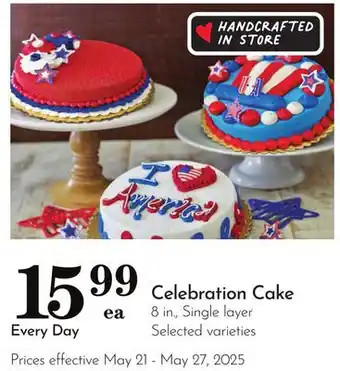 Pavilions Celebration Cake offer