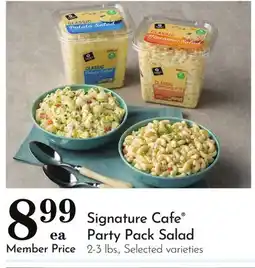 Pavilions Signature Cafe Party Pack Salad offer