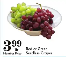 Pavilions Red or Green Seedless Grapes offer