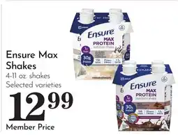 Pavilions Ensure Max Shakes offer