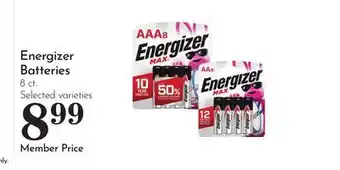 Pavilions Energizer Batteries offer
