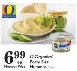 Pavilions O Organics Party Size Hummus offer