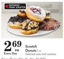 Pavilions Scratch Donuts offer