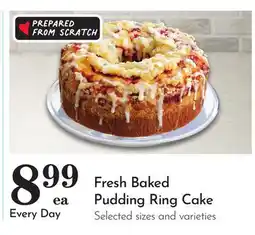 Pavilions Fresh Baked Pudding Ring Cake offer
