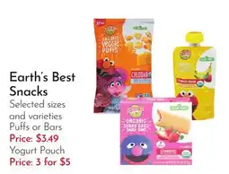 Pavilions Earth's Best Snacks offer
