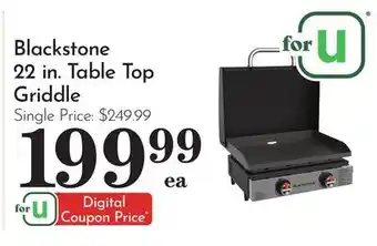 Pavilions Blackstone 22 in. Table Top Griddle offer