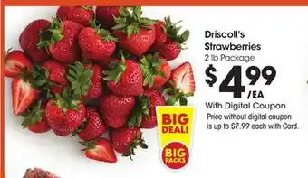 Ralphs Driscoll's Strawberries offer