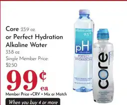 Pavilions Core 23.9 oz. or Perfect Hydration Alkaline Water 33.8 oz offer