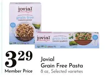 Pavilions Jovial Grain Free Pasta offer